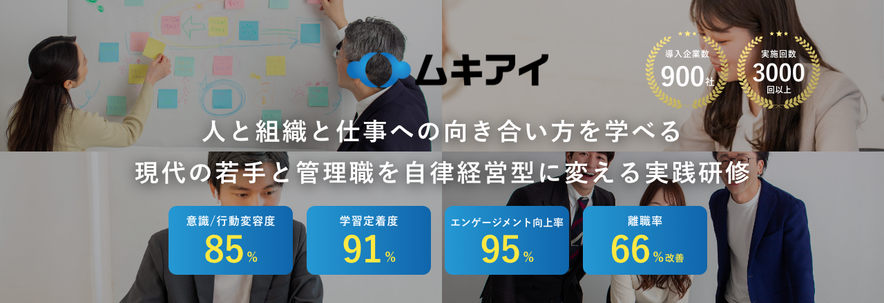 仕事と組織への向き合い方を変える対話型実践研修ムキアイ